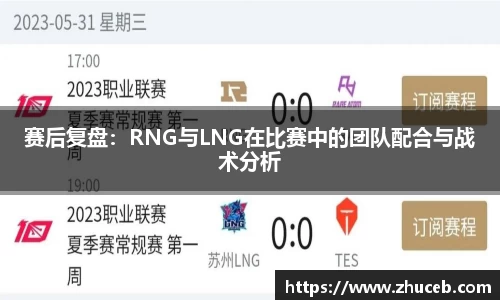 赛后复盘：RNG与LNG在比赛中的团队配合与战术分析
