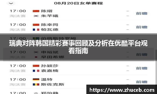 瑞典对阵韩国精彩赛事回顾及分析在优酷平台观看指南